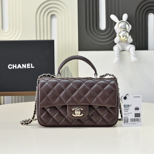 CHANEL Mini Flap Bag with Top Handle