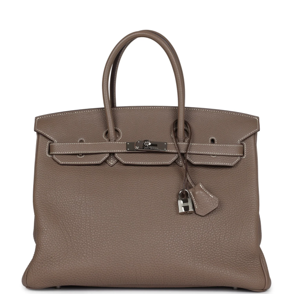 Hermès Birkin 35 Etoupe Togo Palladium Hardware