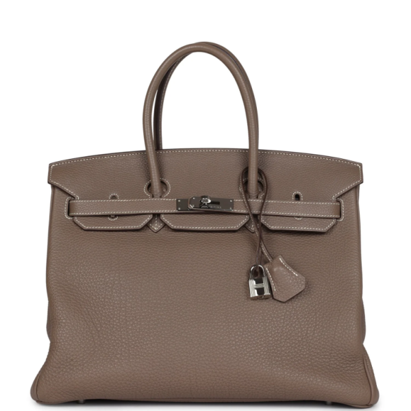 Hermès Birkin 35 Etoupe Togo Palladium Hardware
