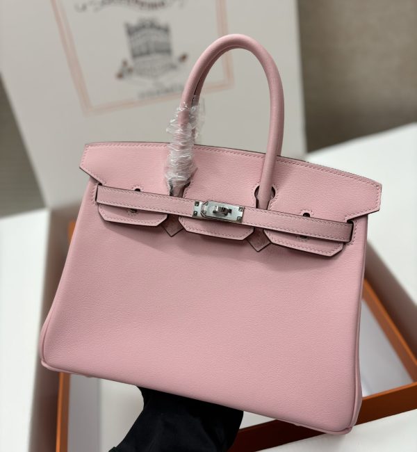 Hermès Birkin 30 Rose Sakura Swift Palladium Hardware