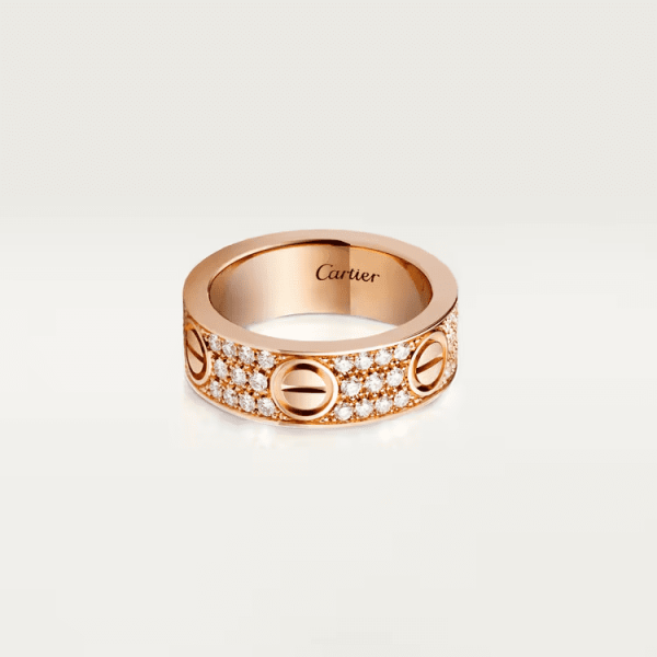 Cartier LOVE ring, classic model, paved