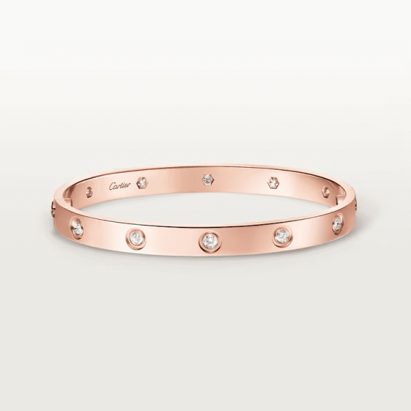 Cartier LOVE bracelet, classic model, 10 diamonds