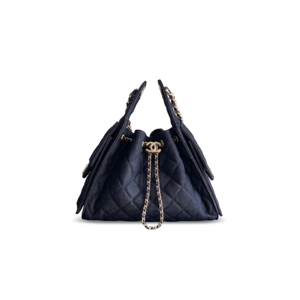 CHANEL MASTER 25 SMALL HANDBAG DENIM AS5293 (30*26*14cm)